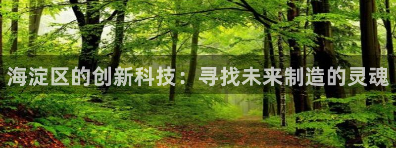 恒行娱乐5ll533主管优雅：海淀区的创新科技：寻找未来制造