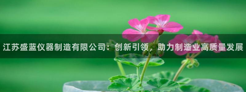 恒行开户娱乐赞议6ll5l：江苏盛蓝仪器制造有限公司：创新引