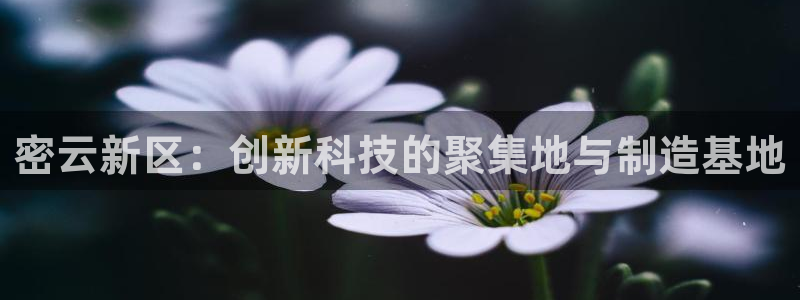 恒行娱乐老板推荐5ll533主管：密云新区：创新科技的聚集地
