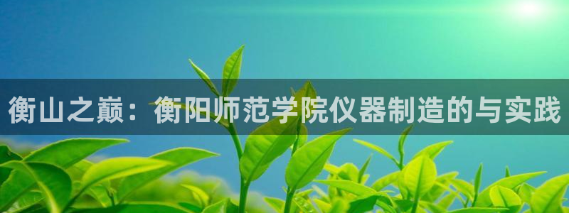 恒行2沈74OOO5：衡山之巅：衡阳师范学院仪器制造的与实践
