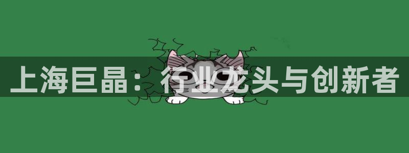 恒行娱乐登录信用 74ooo5：上海巨晶：行业龙头与创新者