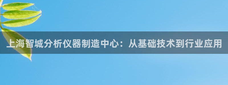 恒行主管招收 6ll5l出奇：上海智城分析仪器制造中心：从基