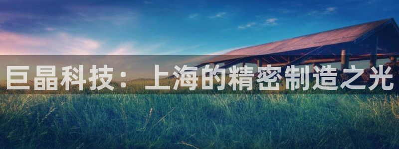 恒行2下74OOO5：巨晶科技：上海的精密制造之光