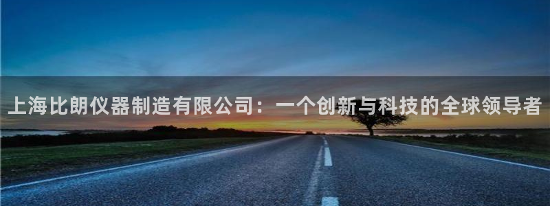 恒行娱乐蒋74OOO5：上海比朗仪器制造有限公司：一个创新与