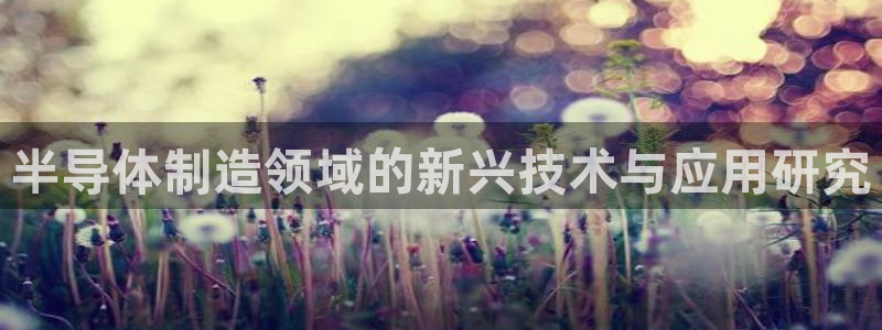 恒行2杨74OOO5：半导体制造领域的新兴技术与应用研究