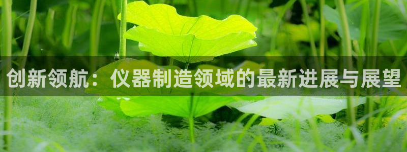 恒行开户娱乐6ll5l特惠：创新领航：仪器制造领域的最新进展